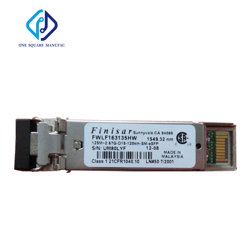 Finisar FWLF163135HW 1549.32NM 125M-2.67G-D15-120KM-SM-ESFP Optical Fiber Transceiver