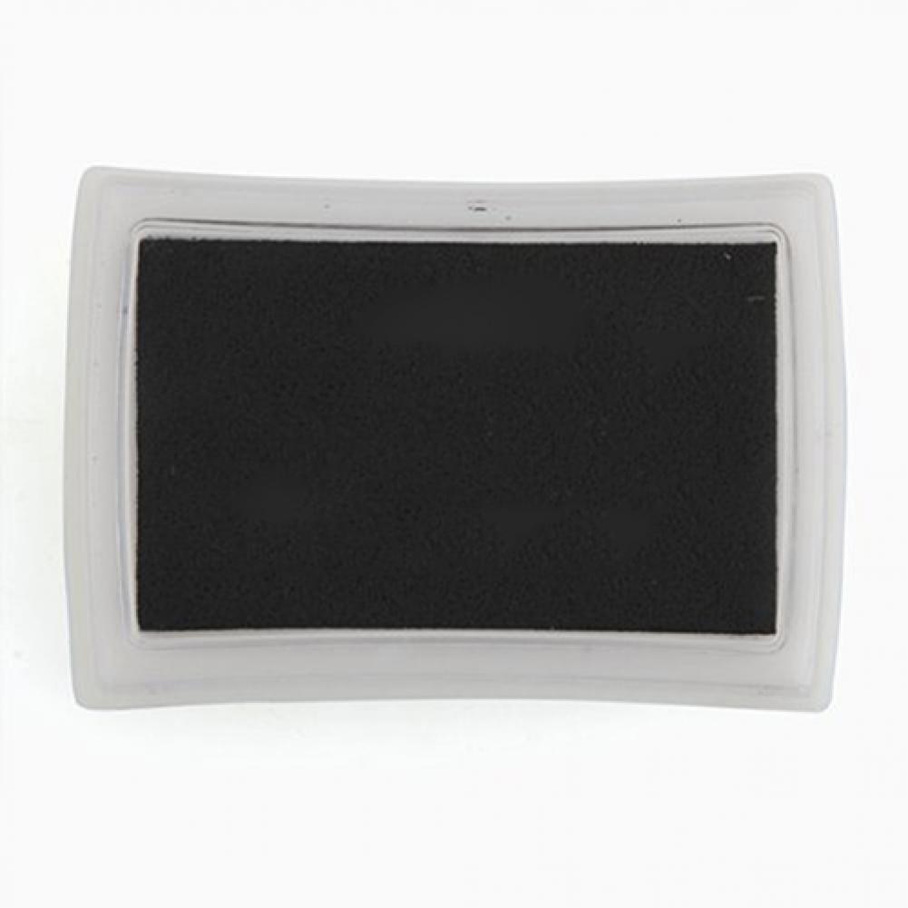 Ink Pad Inkpad Stamp Finger Print Craft Non-Toxic Baby Safe for Paper Scrapbook Wood DIY Kit, Useful Sponge Black Color