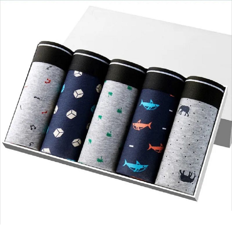 Men'S Underwear Boxer Shorts Cotton Comfortable And Breathable U Convex Pocket Free High Quality Men'S Boxer Shorts