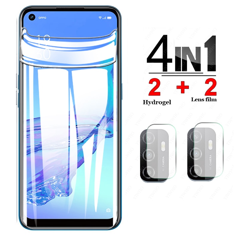 For OPPO a53 Explosion Proof Coverage Soft Hydrogel Film Screen Protector 53a oppoa53 Protective Tempered Glass camera CPH2127