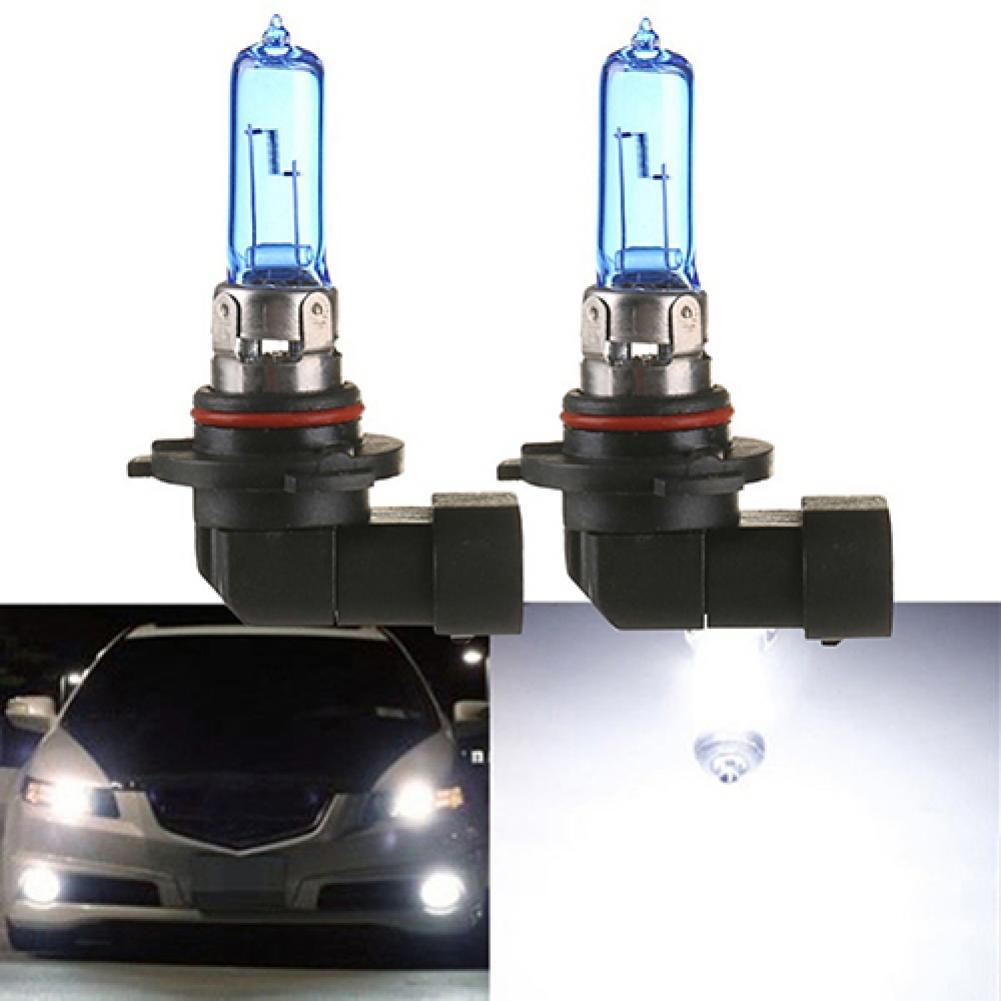 2Pcs 100W 12V 9005/HB3 6000K Xenon Gas Halogen Headlight White Lamp Bulbs Automotive Exterior Decorative Lights