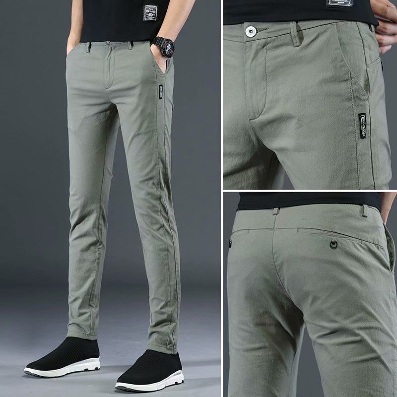 Autumn and Winter Thin New Pants Men's Korean-Style Large Size Loose Straight Men's Pants Slim Fit Men's Casual P