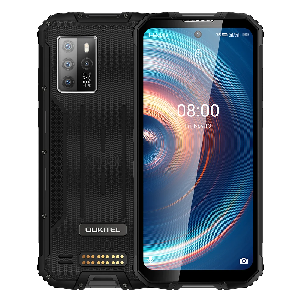 OUKITEL WP10 5G Rugged SmartPhone Global Version 8GB+128GB 8000mAh Mobile Phone 6.67" FHD+ MeditaTek 48MP Quad Camera Phone