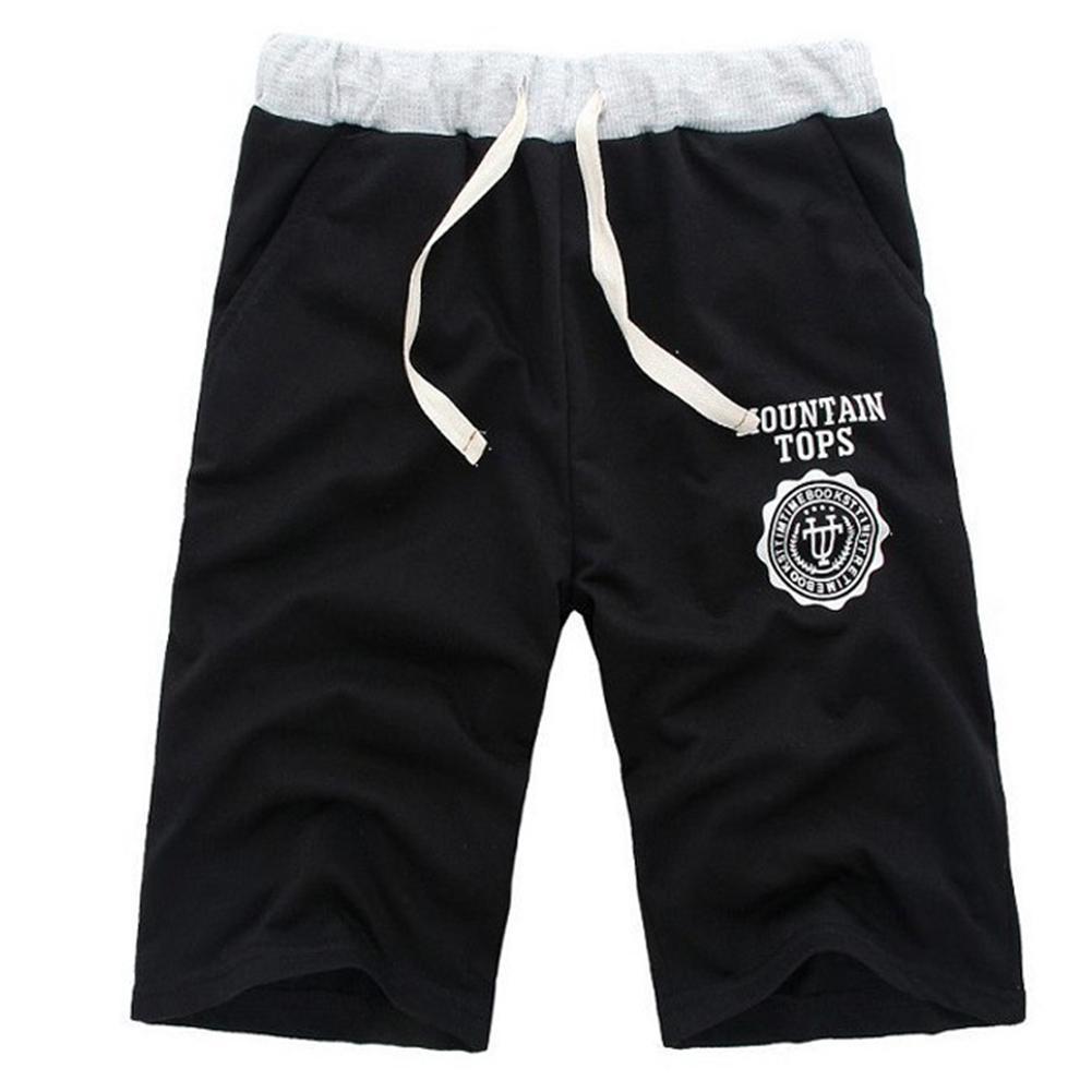 Fashion Summer Men Elastic Waist Shorts Pants Home Beach Trousers with Pockets