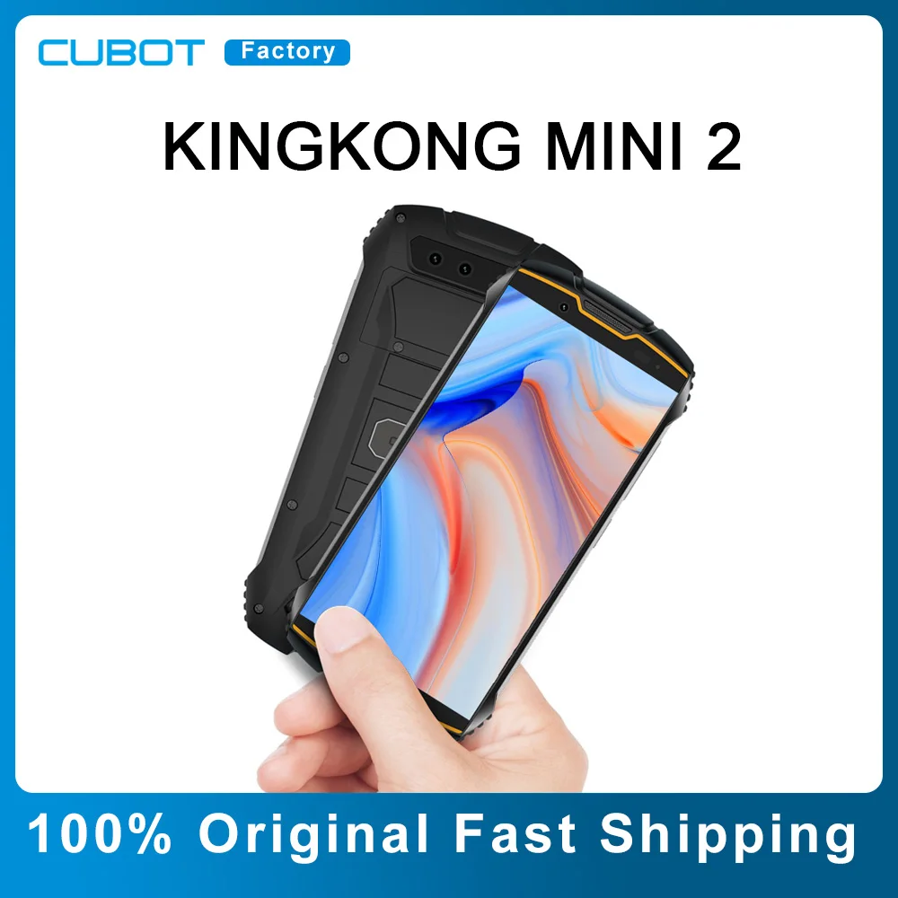 Cubot Kingkong Mini 2 4'' Rugged Mobile Phone Android 10 Dual Sim 4G 3000mAh 3GB+32GB 13MP Camera Face ID Cellphone Sm