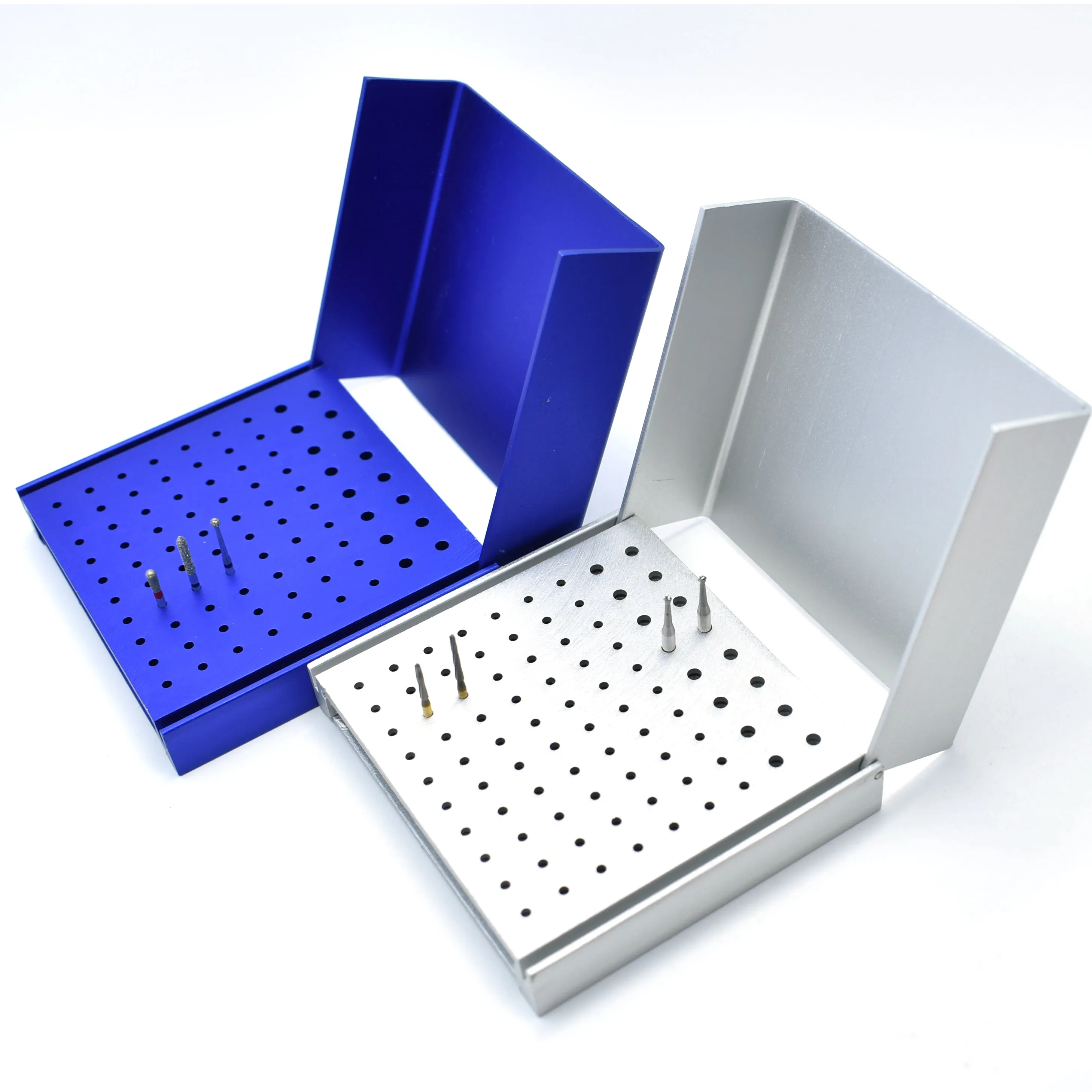 Dental 86 Holes Endo Box Cleaning Stand Autoclave Sterilizer For High/Low Speed Dental RA FG Burs