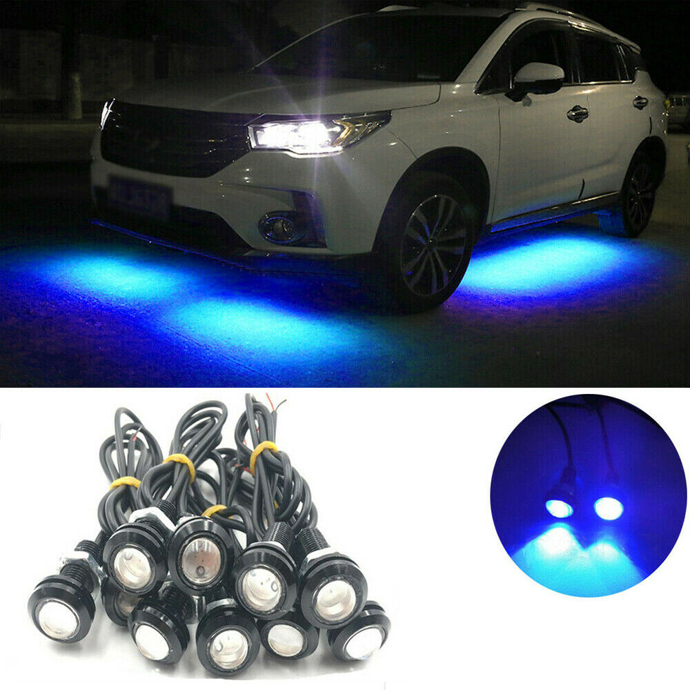 10PCS Waterproof Underglow LED Blue Light for Car Truck ATV UTV Raptor Offroad Boat