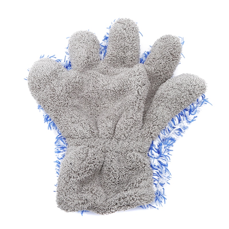Car Cleaning Gloves High Quality Coral Fleece Car Wash Cleaner 5 Fingers Mitt Absorbable Car Glove Cleaning Care Tools