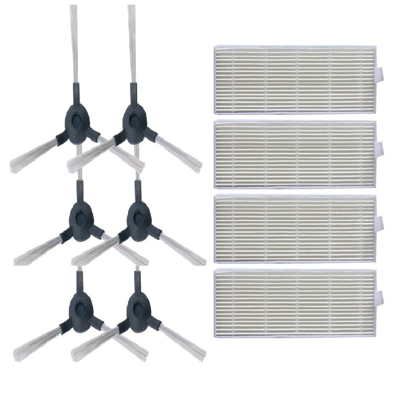 Robot Vacuum Cleaner Side Brushes Filters for Blaupunkt Bluebot XEASY BPK VCBB1XE Vacuum Cleaner Accessories Parts Replacement