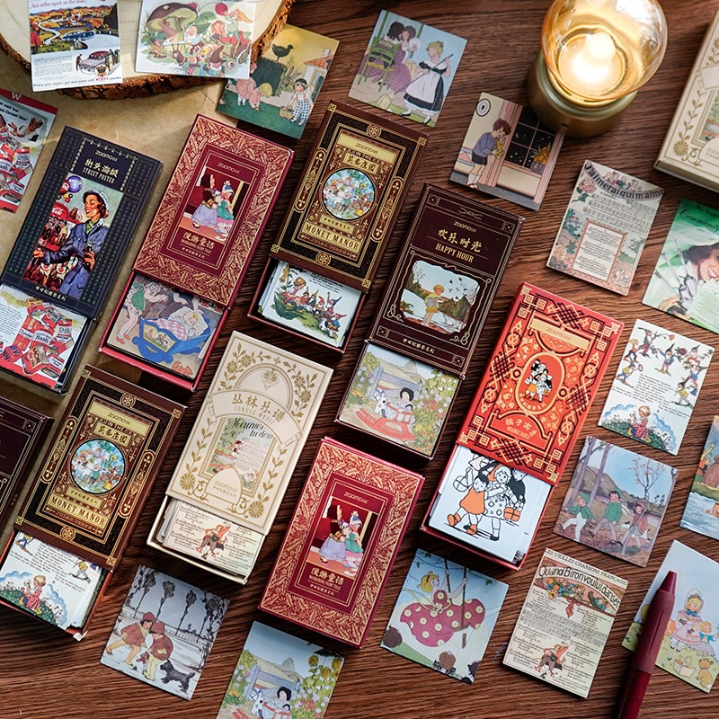 60pcs/1lot Kawaii Stationery Stickers Medieval National Book Diary Decorative Mobile Stickers Scrapbooking DIY Craft Stickers