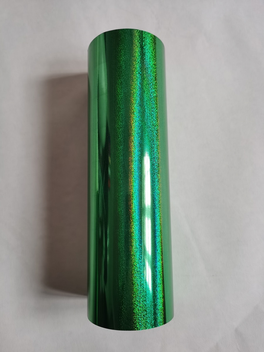Holographic foil Hot stamping foil green little dots pattern hot press on paper or plastic heat stamping film