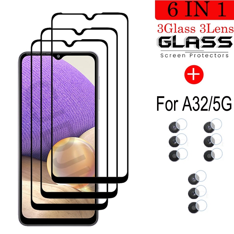 Tempered Glass For Samsung A32 Screen Protector Glass For Samsung Galaxy A32 4G Camera Film For Samsung A32 5G Protective Glass
