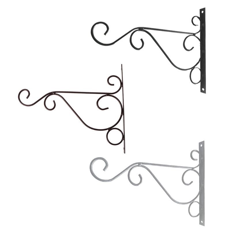 Wall-Mounted Hook Flower Stand Decoration Wall Hanging Basket Bracket Simple flower Pot Holder