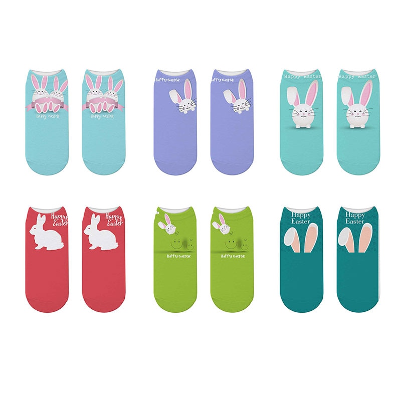 TeeHee Women's Easter Day Fashion Ankle Socks Hot Sox womens Animal Series Novelty Casual Short Socks