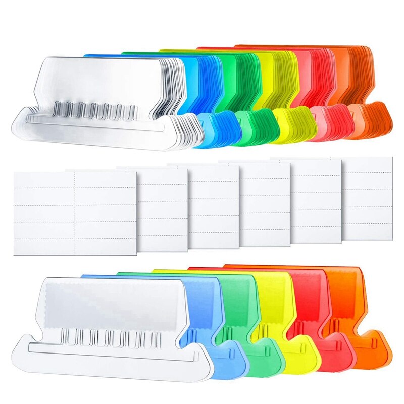 PPYY-120 Sets 2 Inch Hanging Folder Tabs and Inserts for Quick Identification of Hanging Files Hanging File Inserts