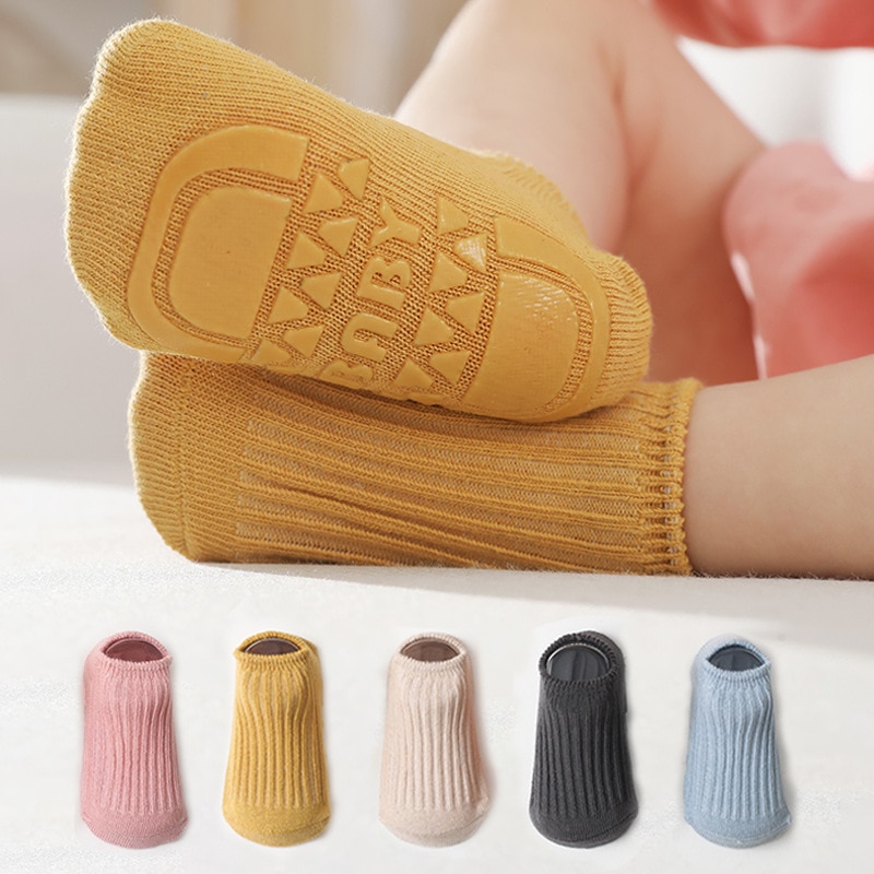 Spring Summer Autumn Soft Cotton Baby Girls Socks Newborn Stripe Baby Socks Shoes Infant Baby Boy Socks Anti Slip Floor Sock