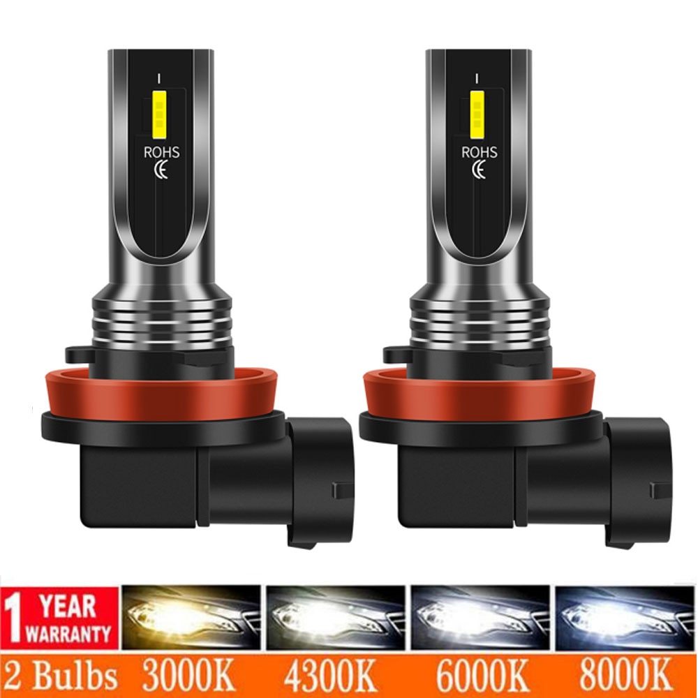 Muxall H8 H9 H11 Led Fog Light 12 24V P13W H16 H10 H7 H4 Light Bulbs In Car For Auto HIR2 9012 HB4 9006 HB3 9005 Headlight Lamps