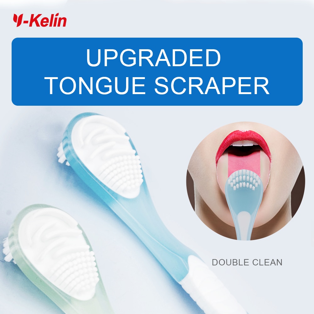 2021 NEW Double Sided Tongue Cleaner Brush For Cleaning Oral Care Tool Silicone Scraper Toothbrush Fresh Breath