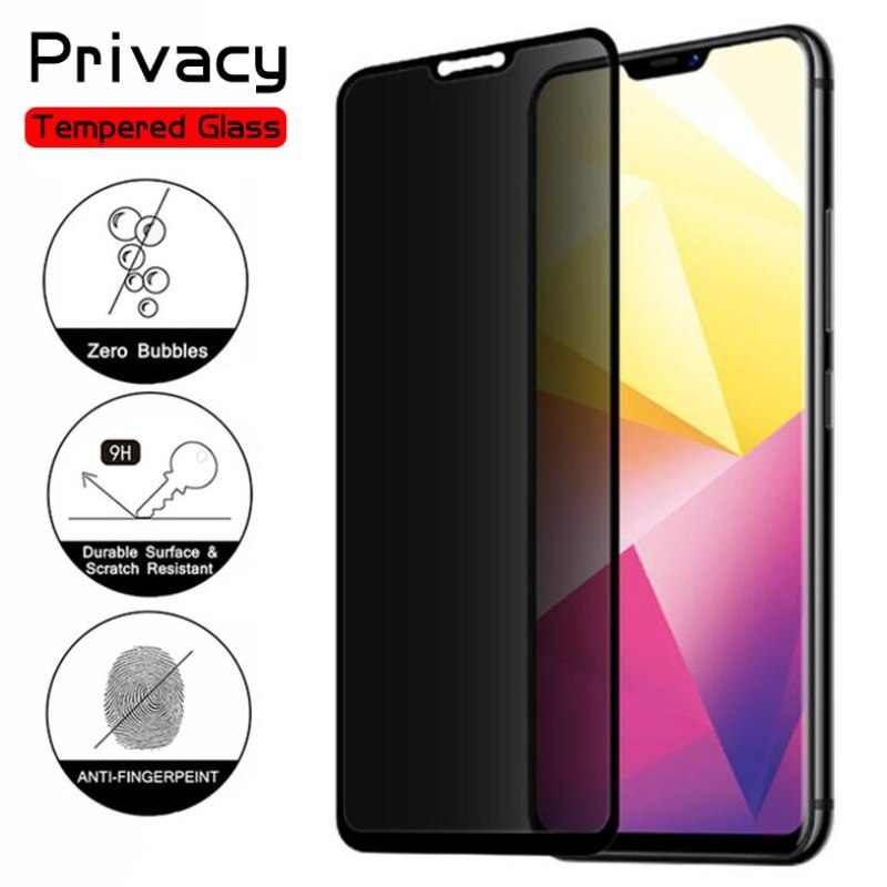 Privacy Tempered Glass for VIVO NEX 2 X20 V7 PLUS V9 Anti-Peep Screen Protector 9H Glass Film for VIVO X21 X21S X23i Anti Glare