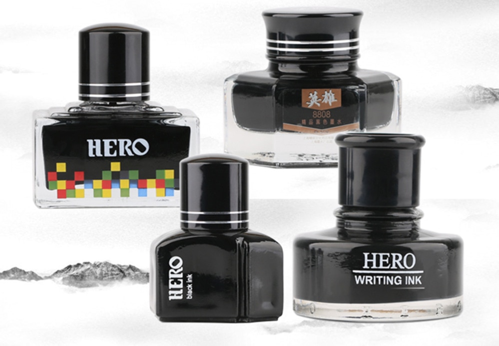Hero Ink Pigment Type Non Carbon Ink Pen Ink Hero 440 /400 /7105 /8808