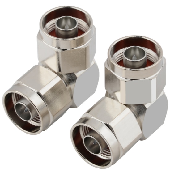 1pc N Male To N Male plug Right Angle 90 Degree RF Connector adapters