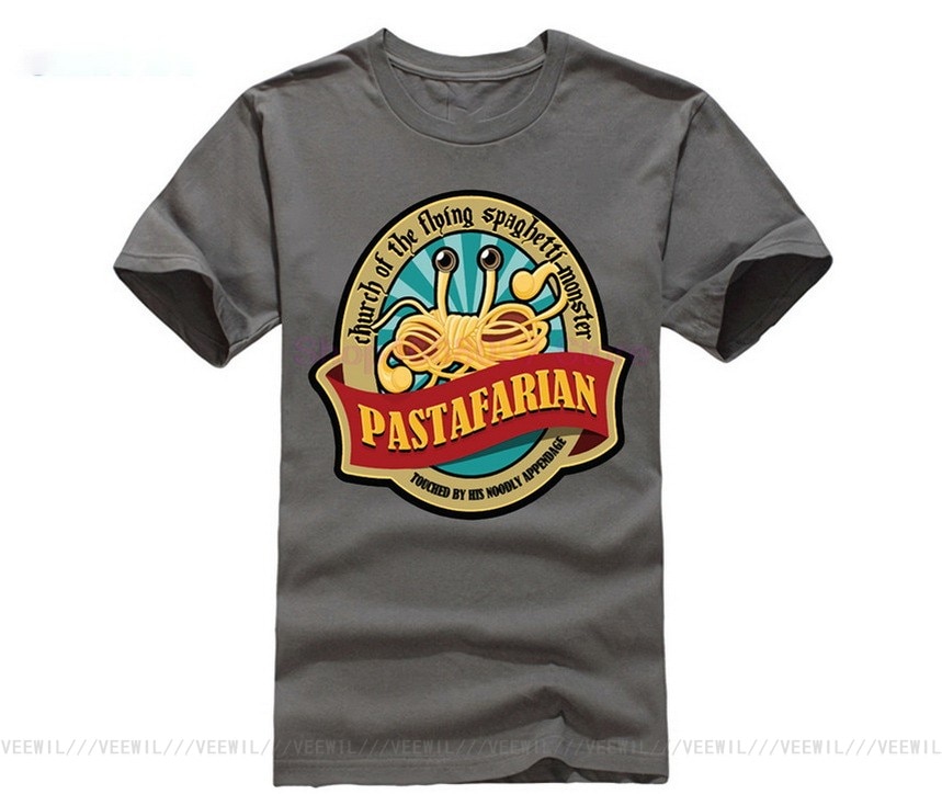 Pastafarian T-Shirt Humanist Pastafarian Humour Easter Christmas Printed Tee Shirt For Man