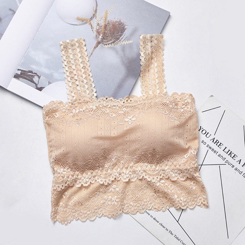 Sexy Lace Tube Top For Women Sexy Casual Lace Embroidered Camis Female Tank Top Sexy Lingerie