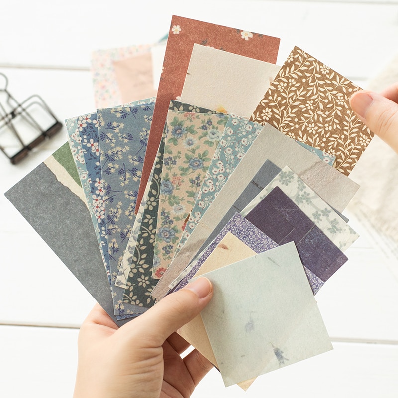 60 Pcs Paper Pack Romantic Vintage Floral Pattern Retro Paper For Scrapbooking Diary Journal Planner