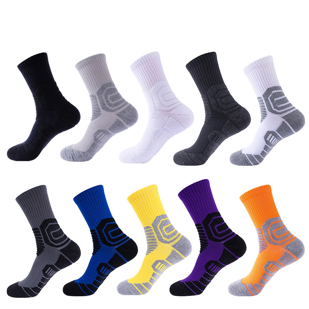 5 Pairs/Lot Cotton Man Socks Compression Breathable Socks Boy Contrast Color Meias Sox Sheer Work Socks Good Quality Sport