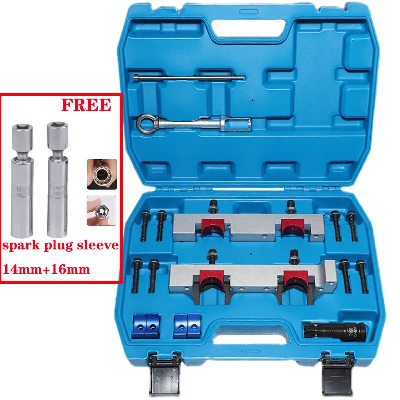 Camshaft Locking Alignment Engine Timing Tool Kit For Mercedes Benz M133 M270 M274 with Fuel Injector Remover Installer