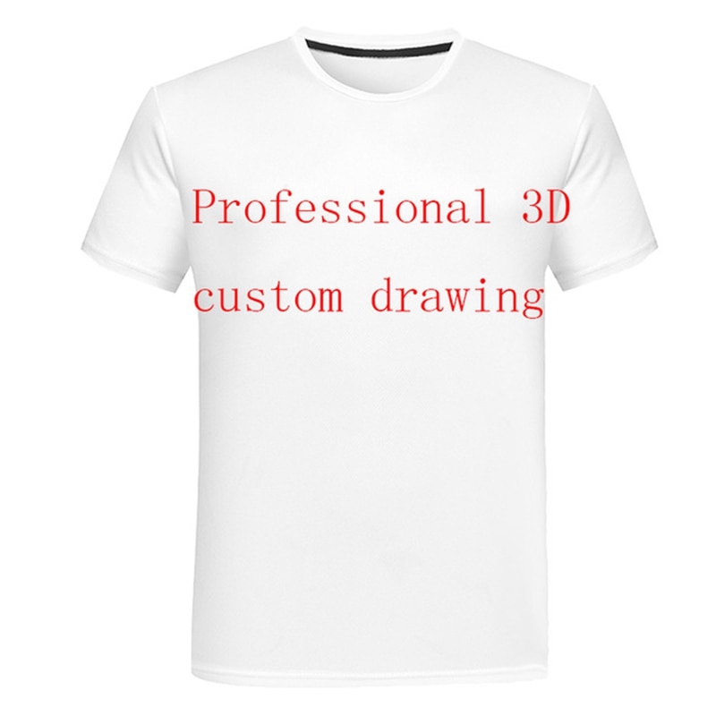Men’s new custom 3D printed T-shirt shorts, factory direct sales custom 3D printed women’s t-shirts custom S-6XL men’s shirt