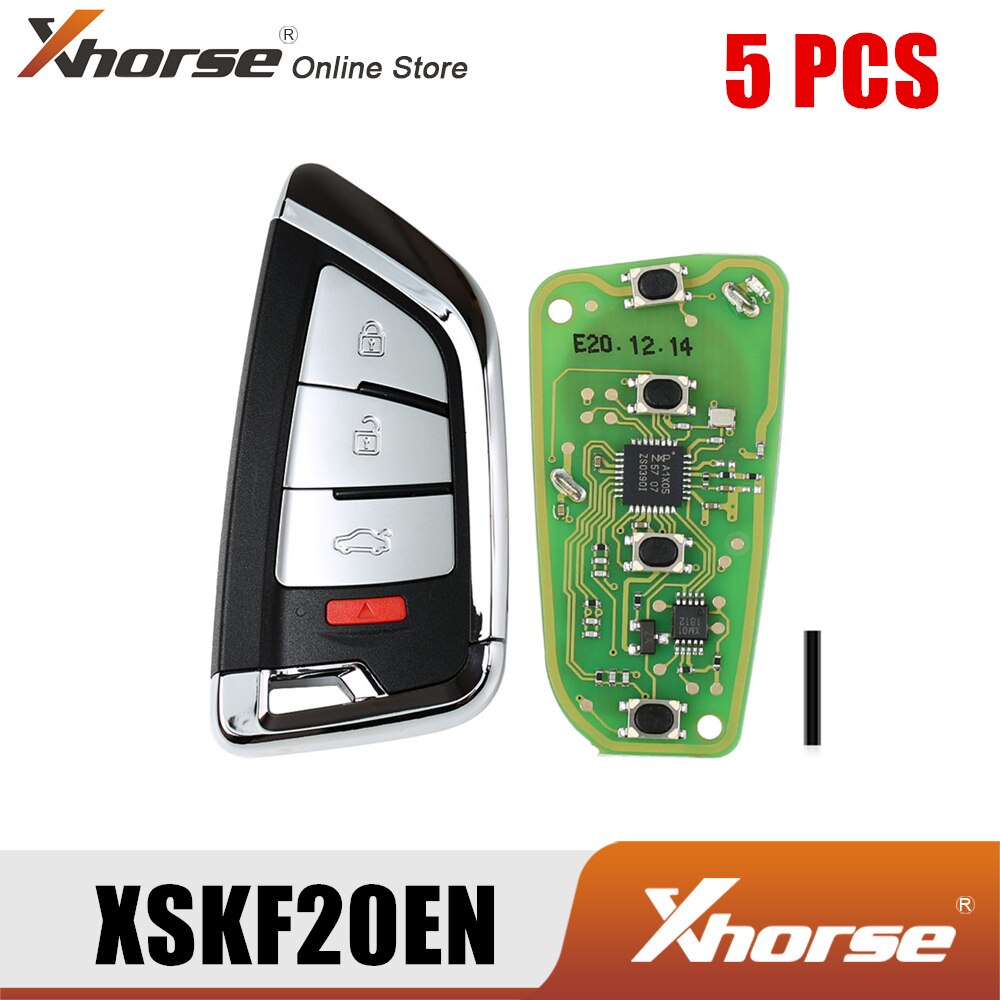 Xhorse XSKF20EN Smart Remote Key Knife Style 4 Buttons English Version 5PCS/Lot