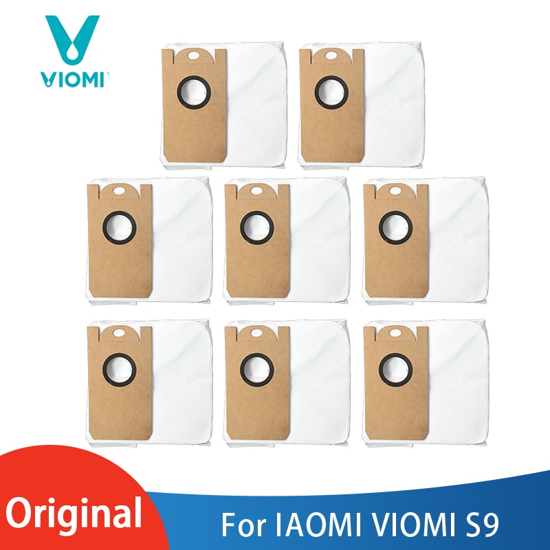 Original XIAOM VIOMI S9 Robot Vacuum Cleaner Dust Bag Cleaner Large Capacity Leakproof Dust Bag Replacement Parts Kit