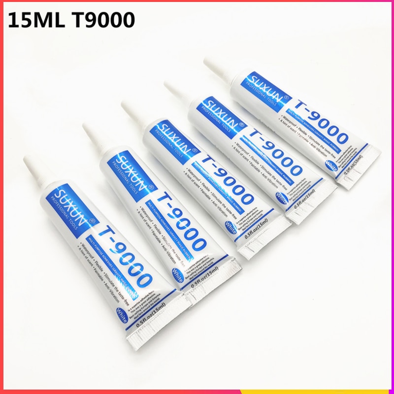 15ML T9000 White Glue Mobile Phone Touch Screen Superglue Repair Point Diamond Jewelry DIY Glue T-9000 Adhesive Screen Glue