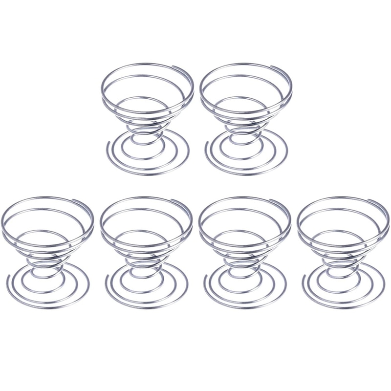 Hot 6 Pieces Air Plant Stand Airplant Container Tillandsia Holder Stainless Steel Plant Display Racks Air Pineapple Base