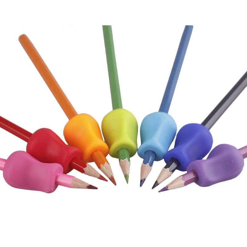 7PCS/lot Children Writing Pencil Grips Writing Corrector Pencil Holder Children Learning Holding Device Correcting Pen Holder