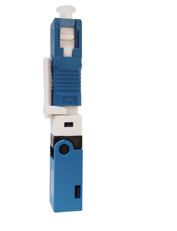Free Shipping 100PCS FTTH SC UPC Fiber Optic Fast Connector New Mode ,SC fibra SC quick conector blue
