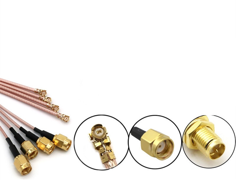 U FL/IPX IPEX UFL to RP-SMA SMA hembra hombre WiFi antena Pigtail Cable ufl ipex RG178 Cable RF