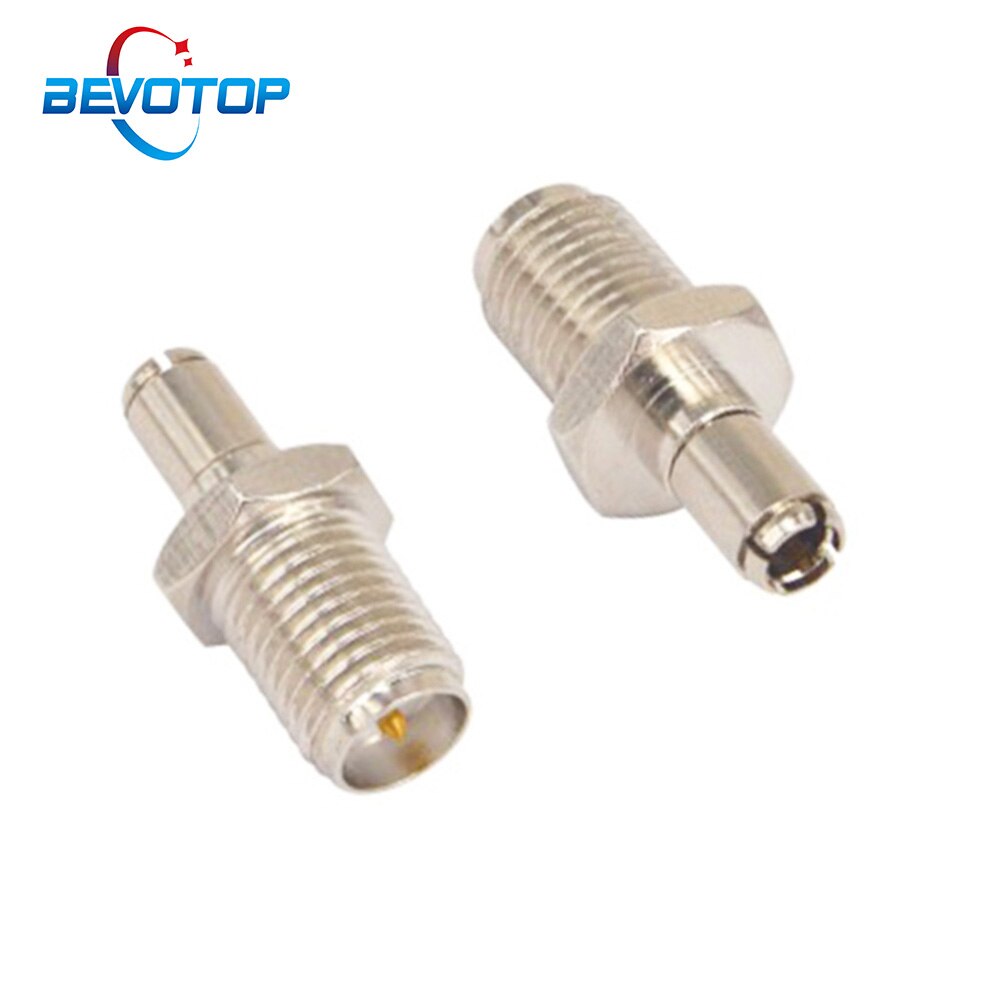 2pcs/lot RF Coaxial Adapter SMA To TS9 Coax Connector RP SMA Female Jack To TS9 Male Plug Silver Nickel Plated