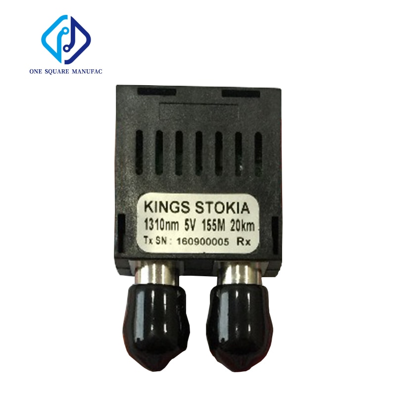 1*9 Single-Mode Dual-Fiber Optical Module 0-10Mb/s TTL level 1310nm 10KM ST 5V/3.3V Optical Fiber Transceiver