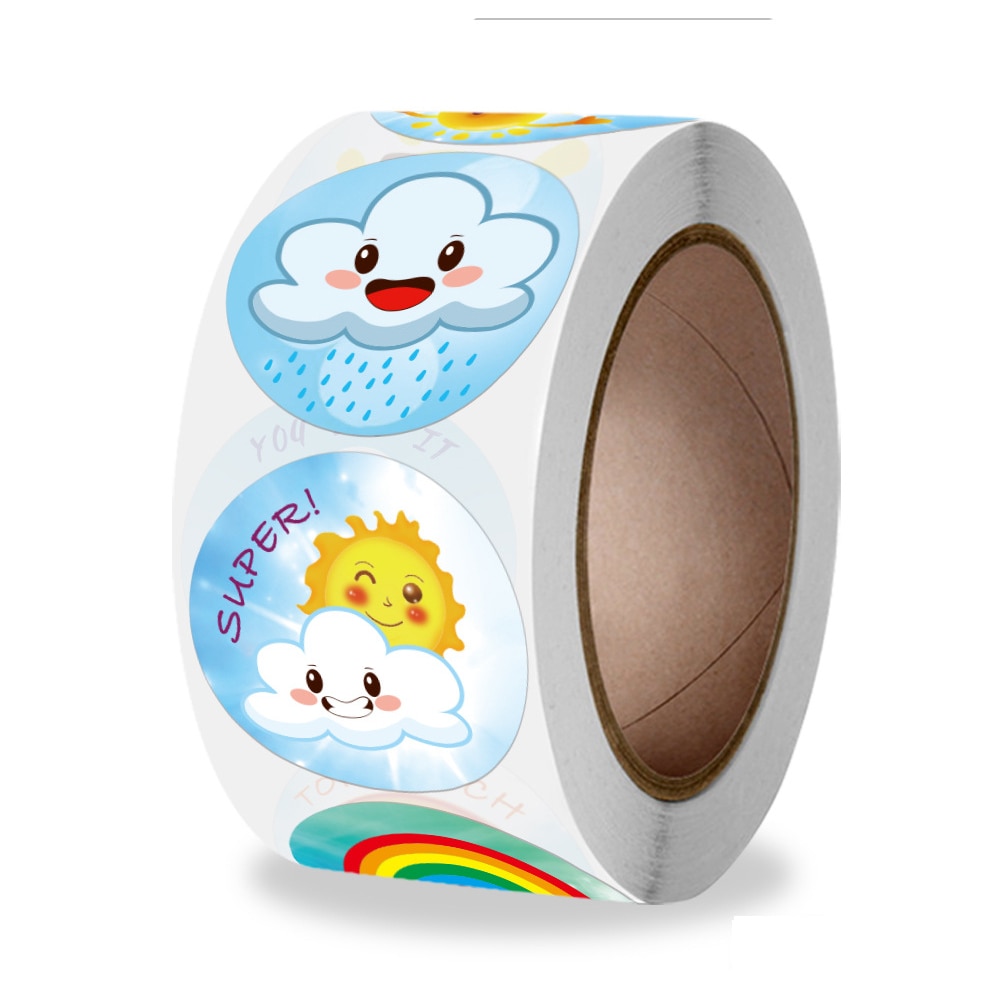 100-500pcs Encouragement Reward Stickers Designs for Kids School Kindergarten Teachers Children Scrapbooking Game Toy