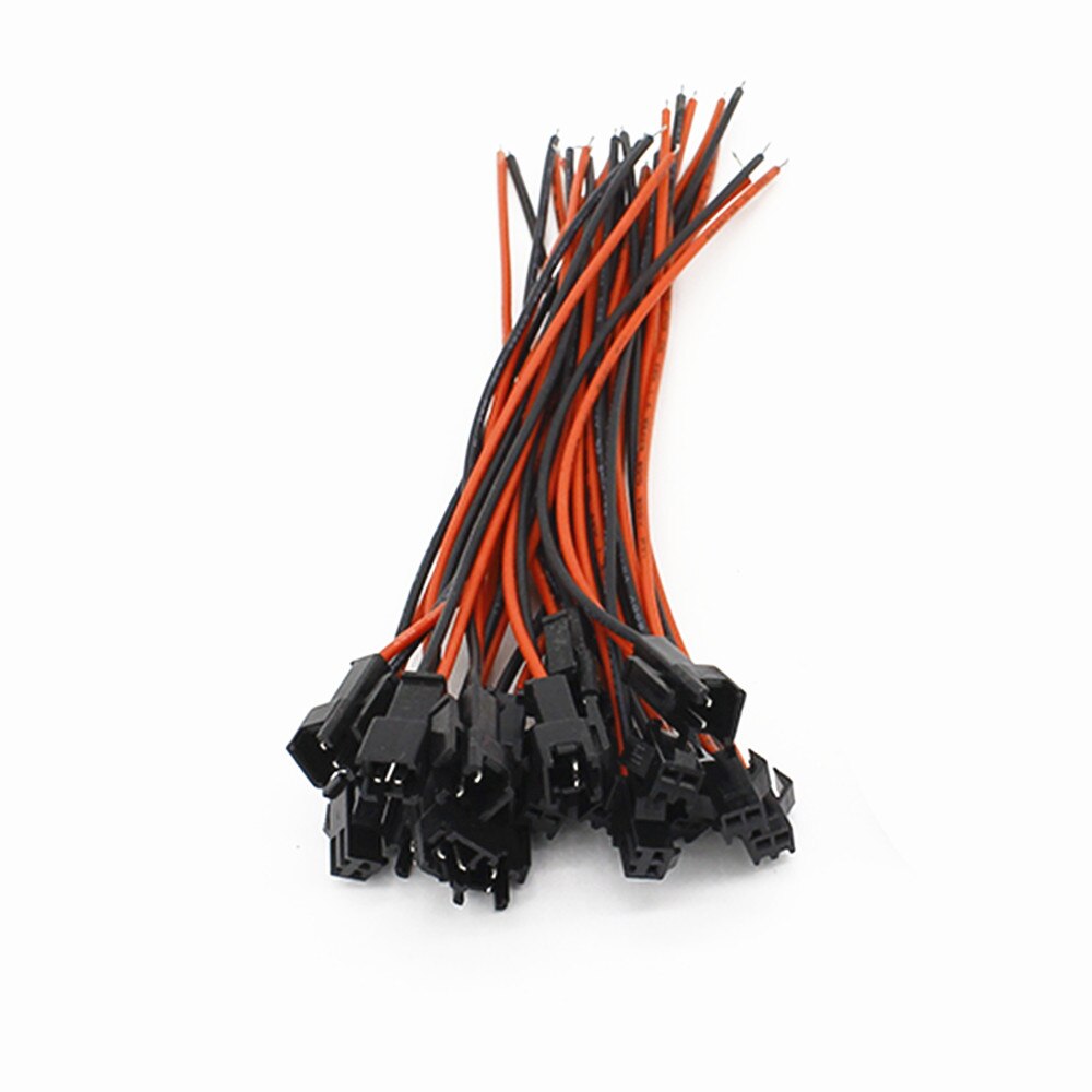 10Pairs 15cm Long JST SM 2Pins Plug Male to Female Wire Connector