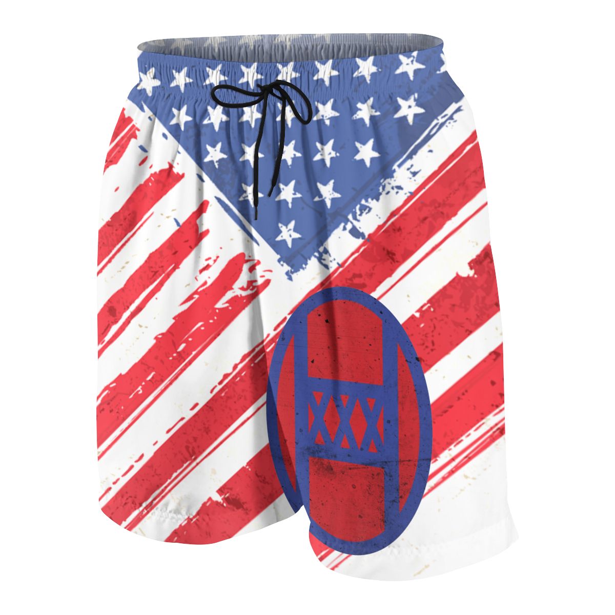 US Army Retro 30th Infantry Division Teenagers Fitness Loose Shorts Bodybuilding Joggers Quick-dry Cool Beach Sweatpants