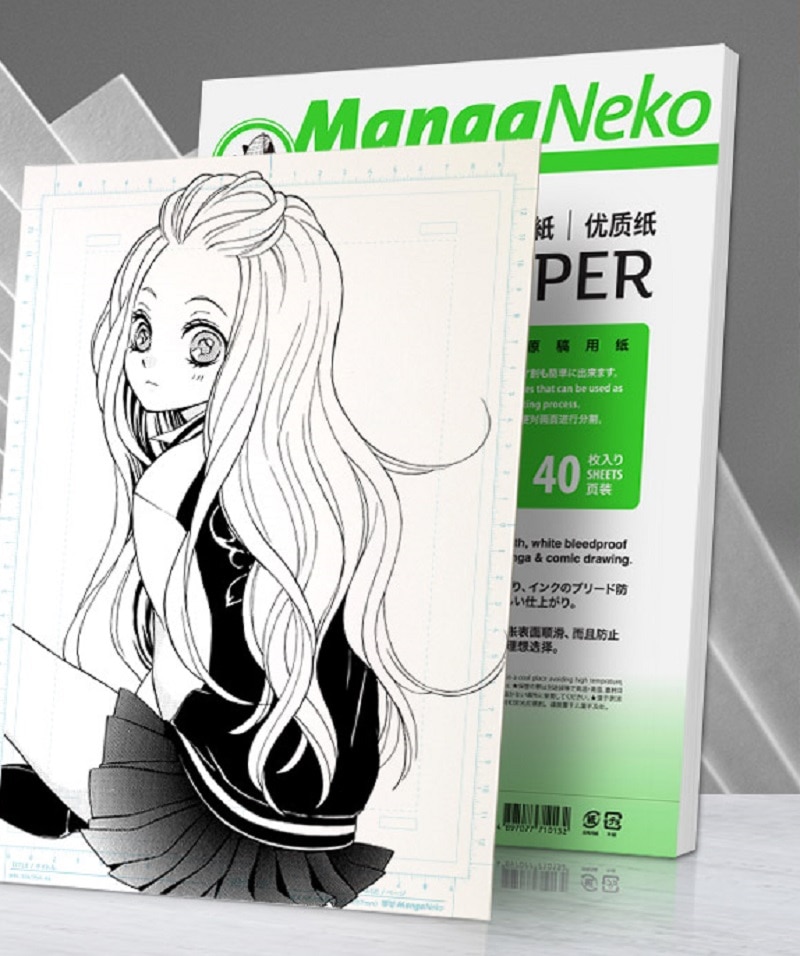 MangaNeko manga manuscript comic paper/high-quality drawing paper B4/A4 anime hand-painted marker pen coloring