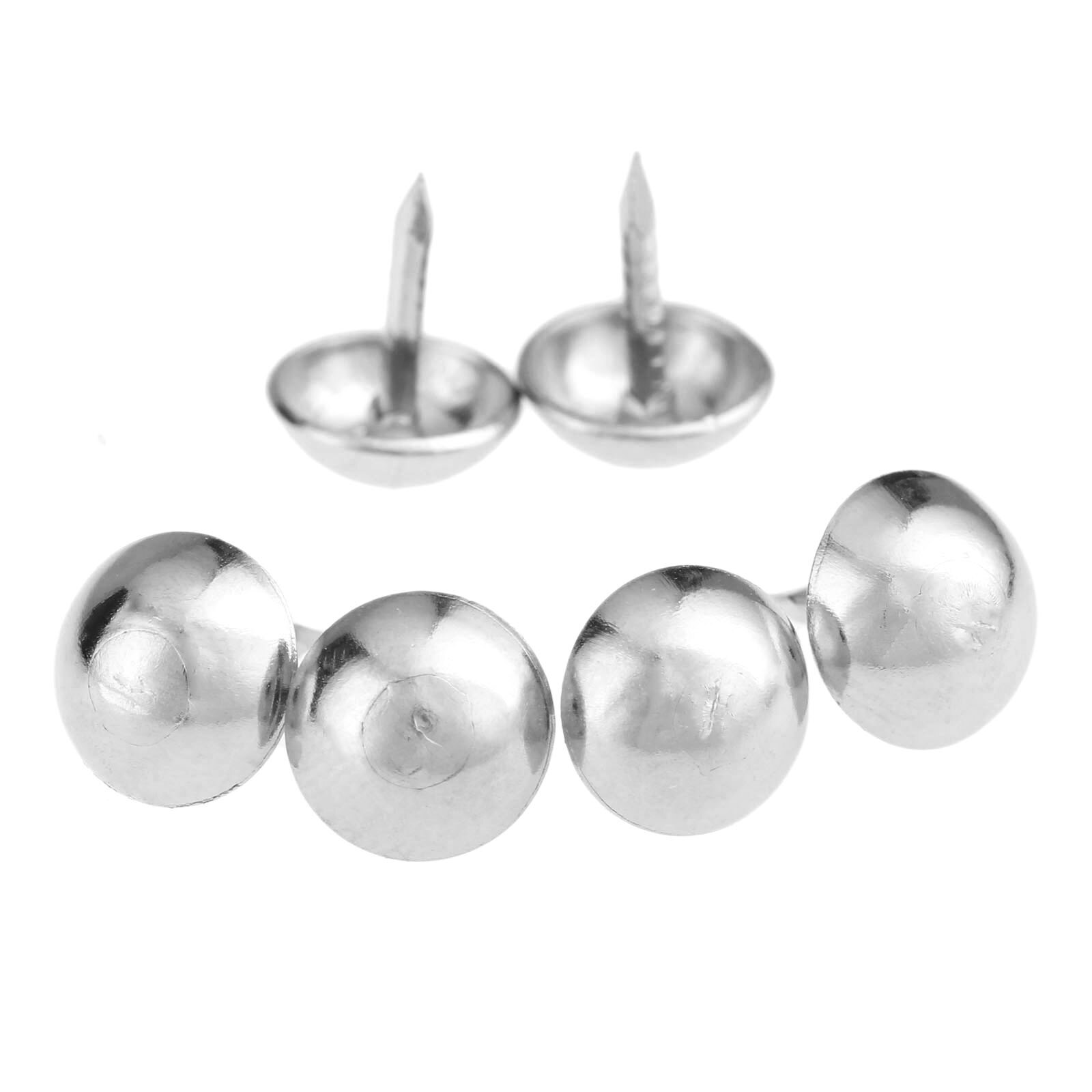 100pcs Upholstery Nails 7*10MM Tacks Jewelry Gift Case Box Sofa Furniture Decorative Silvery Pushpin Doornail Hardware