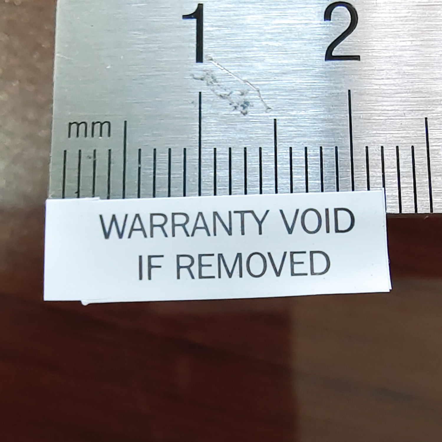 160pcs 22mm x 7mm WARRANTY VOID IF REMOVED brittle paper material security label V33
