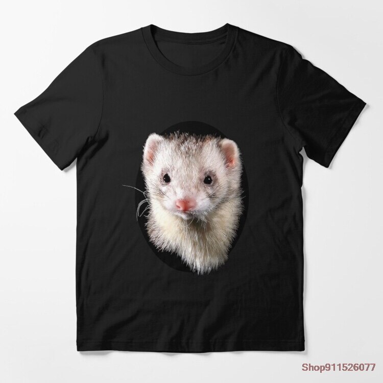Ferret Men's T Shirt Novelty Tee Shirt Short Sleeve O Neck T-Shirts 100% Cotton Gift Clothing