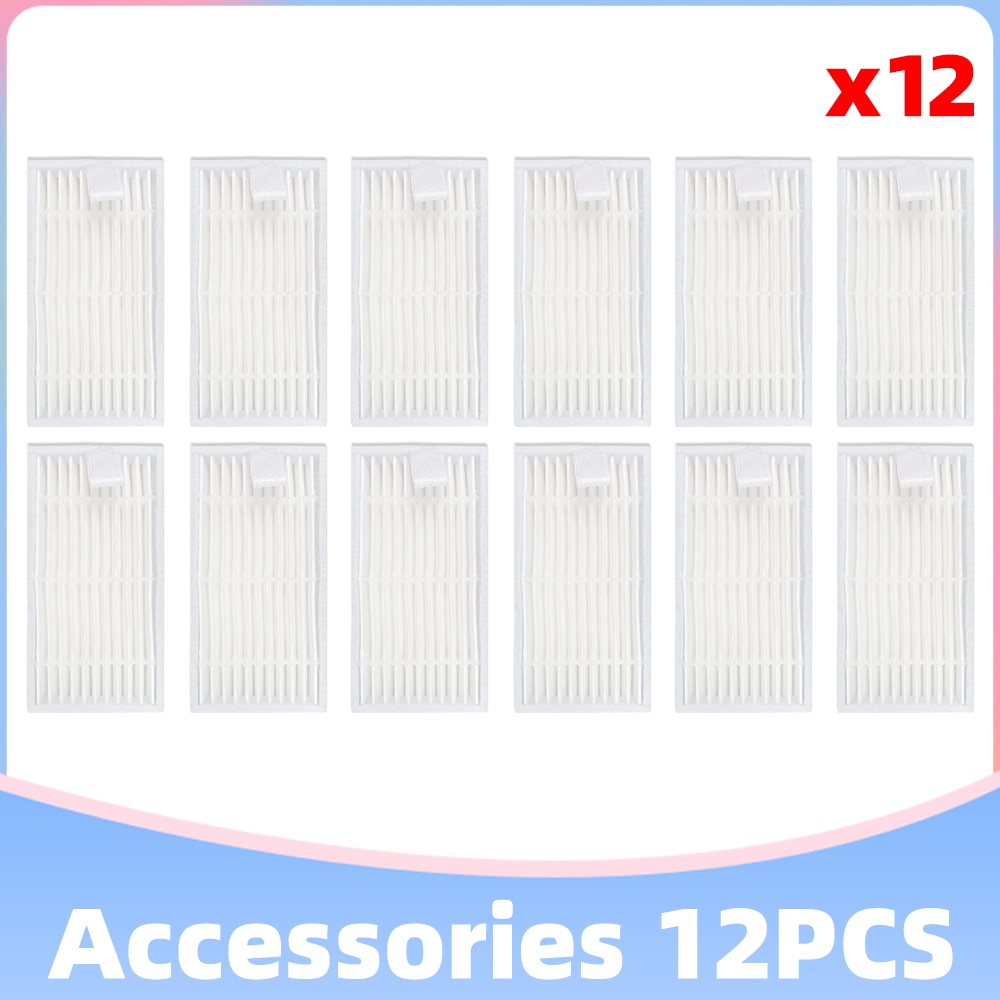 Hepa Filter Replacement for iLife V5s Pro / V50 / V50 Pro / V55 / V55 Pro Robot Vacuum Cleaner Spare Parts Accessories