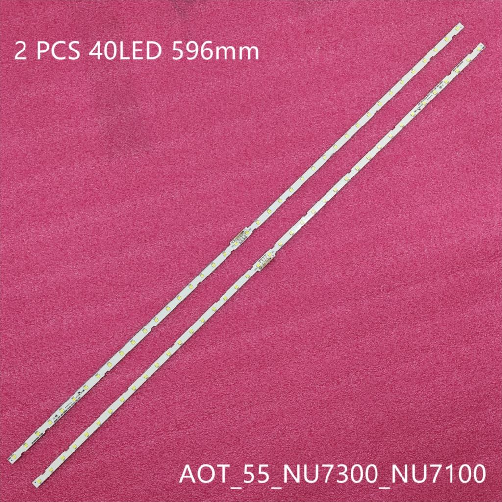 LED TV Bands For Samsung UE55N5570 UE55NU6025 UE55NU7020 UE55NU7021 UE55NU7022 UE55NU7025 LED Bars Backlight Strips Line Rulers