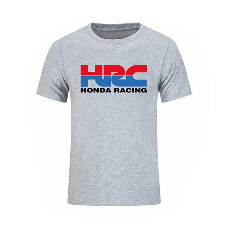 Mens T-Shirt Honda Racing HRC Logo Motorcycle Brand Tops Popular Summer Clothing Fashion Cotton O Neck Short Sleeve